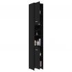 Bathroom Cabinet Black 30x30x183.5 cm Chipboard