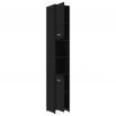 Bathroom Cabinet Black 30x30x183.5 cm Chipboard