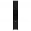 Bathroom Cabinet Black 30x30x183.5 cm Chipboard