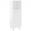 Bathroom Cabinet White 30x30x95 cm Chipboard