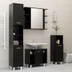 Bathroom Cabinet Black 30x30x95 cm Chipboard