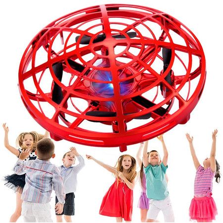 Flying Toys for Kids,Mini UFO Drone,Hand Operated Drones with 5 Sensors and 2 Speed,Easy Indoor Outdoor Flying Ball Drone Toys,Great Flying Drone Gift for Boys/Girls,USB Charging and Remote Controller 