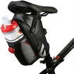 Waterproof Bike Saddle Seat Bag Water Bottle Holder Under Seat Water Bottle Pouch Repair Tool Storage Bag Cycling with Tail Light Riding Accessories