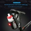 Waterproof Bike Saddle Seat Bag Water Bottle Holder Under Seat Water Bottle Pouch Repair Tool Storage Bag Cycling with Tail Light Riding Accessories