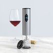 Electric Wine Opener, Automatic Electric Wine Bottle Corkscrew Opener with Foil Cutter (Stainless Steel)