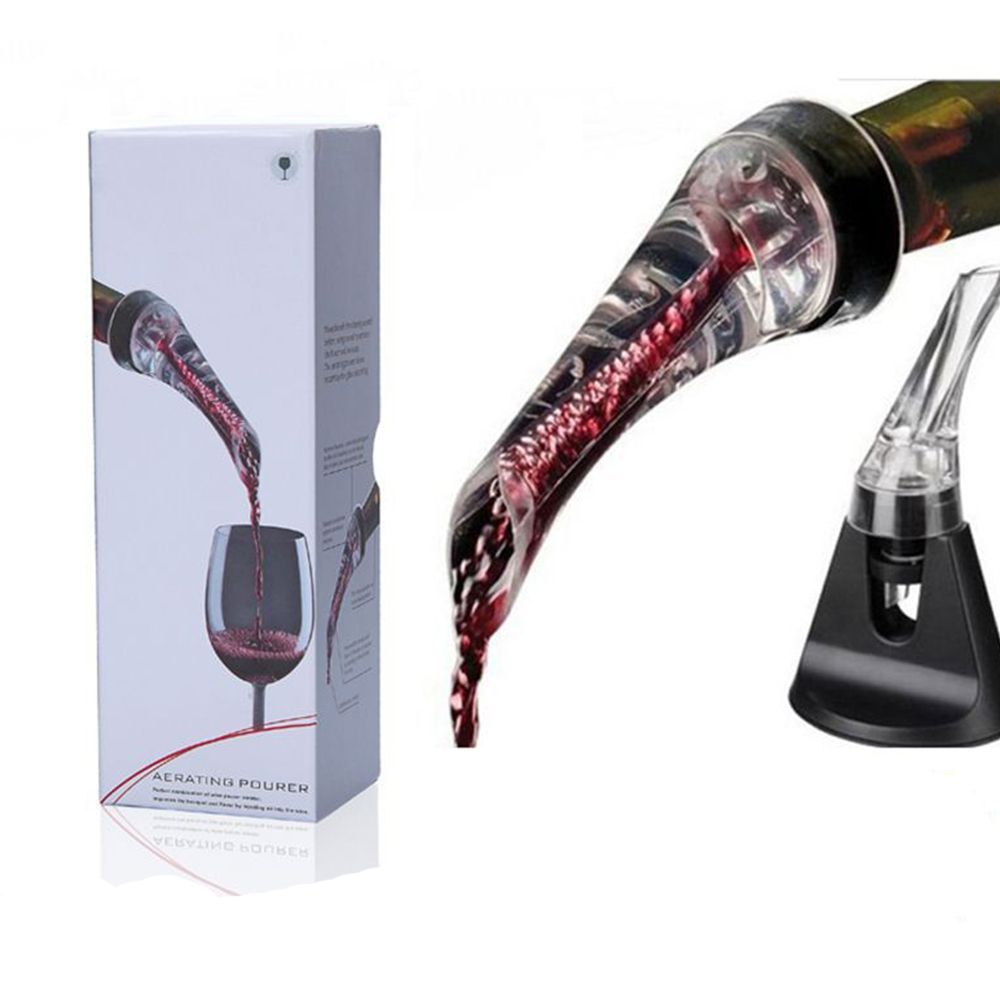 Speedy Wine Pourer Enhance the Taste & Smoothe-Mellows the Original Flavor of the Wine out Eficciently Premium Wine Aerator Pourer Aerating Spout with Filter 
