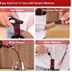 Wine Opener Kit With Foil Cutter,Wine Stopper And Extra Spiral