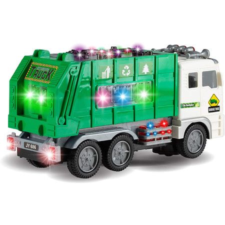 Toy Garbage Truck for Kids with 4D Lights and Sounds