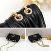 PU Leather Embroidery Chain Crossbody Bag Womens Shoulder Bag