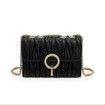 PU Leather Embroidery Chain Crossbody Bag Womens Shoulder Bag