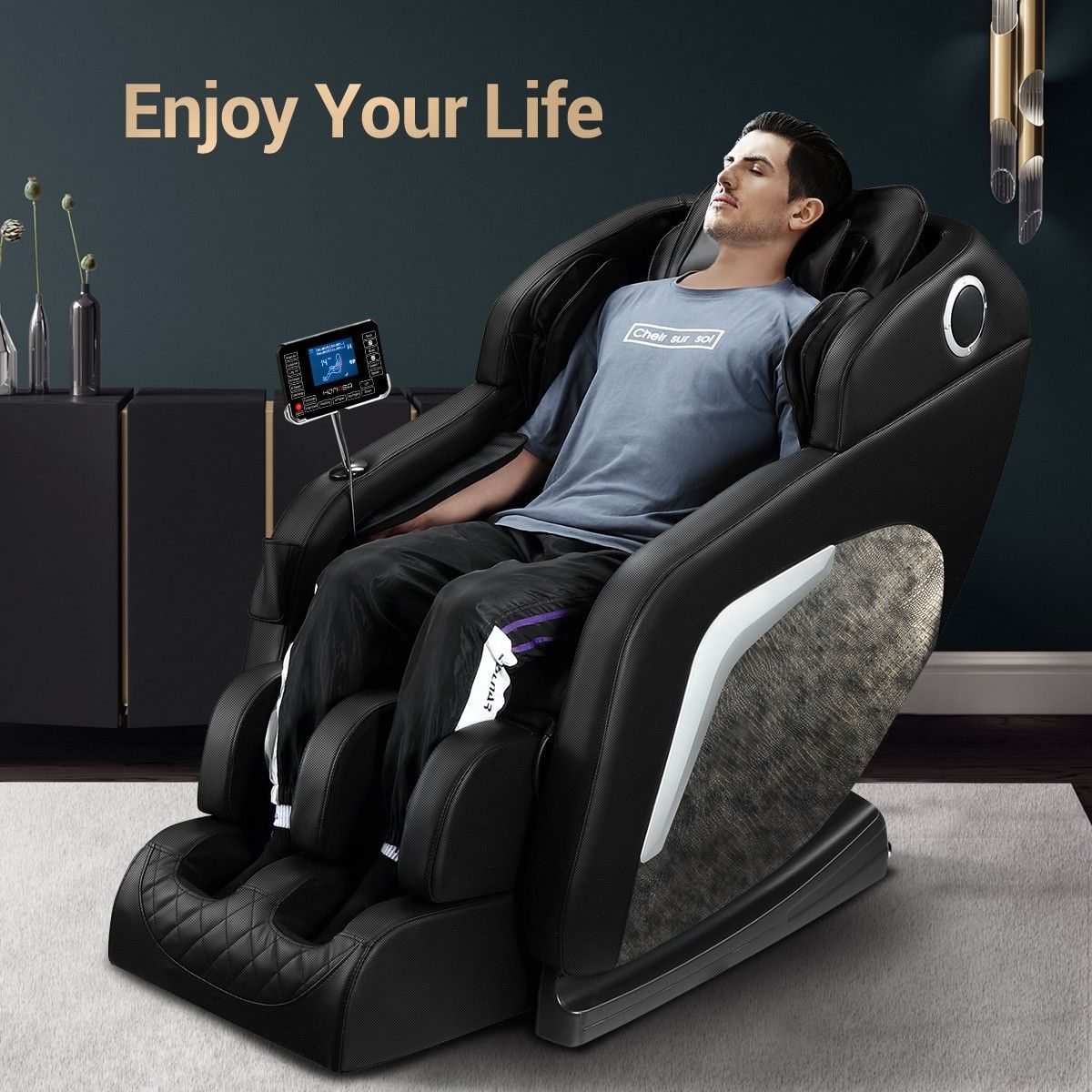 HOMASA Luxury Full Body Massage Chair ZeroGravity Kneading Shiatsu