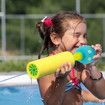 Water Blaster Soaker Gun - 4 Pack Safe Foam Noodles Pump Action Outdoor Water Toy for Kids and Adults - Pool Beach Yard and Park Play. 4 Animal Figures in 4 Bright Colors. Up to 30 ft. Blast