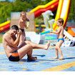 Water Blaster Soaker Gun - 4 Pack Safe Foam Noodles Pump Action Outdoor Water Toy for Kids and Adults - Pool Beach Yard and Park Play. 4 Animal Figures in 4 Bright Colors. Up to 30 ft. Blast