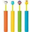 Water Blaster Soaker Gun - 4 Pack Safe Foam Noodles Pump Action Outdoor Water Toy for Kids and Adults - Pool Beach Yard and Park Play. 4 Animal Figures in 4 Bright Colors. Up to 30 ft. Blast