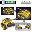 Building Toys Gifts (Bulldozer & Tank) Construction Engineering Set forKids Christmas Birthday, Best Educational STEM Learning Kits