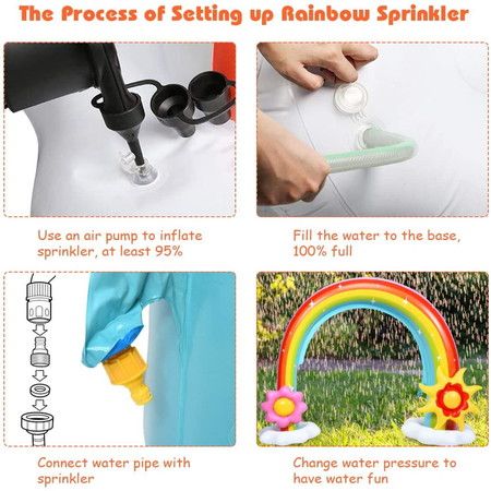 kids rainbow sprinkler