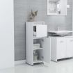 Bathroom Cabinet White 30x30x95 cm Chipboard