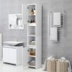 Bathroom Cabinet White 30x30x183.5 cm Chipboard