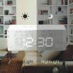 Digital LED Mirror Alarm Clock Temperature LED Light Table Time Bedside Clock AU