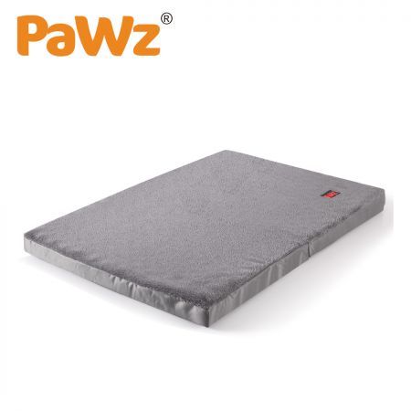 PaWz Pet Bed Foldable Dog Puppy Beds Cushion Pad Pads Soft Plush Black L