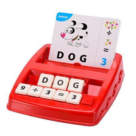 2 in 1 Matching Letter Game And Learning Educational Toys Games for Kids Ages 3 4 5 6 Years Old (Red)