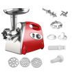 800W Electric Meat Grinder Mincer Sausage Red