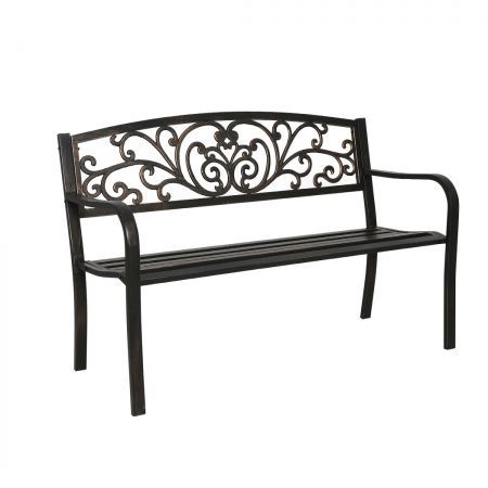 Garden Bench Seat Outdoor Furniture, Cast Iron Patio Garden Bench