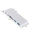 USB 3.0 Type-C HUB 6 Port Powered Adapter High Speed Splitter for Macbook pro