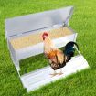 Automatic Chicken Feeder Self Open Poultry Alumnium Treadle 5KG Capacity Outdoor