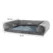 Pet Bed Sofa Dog Bedding Soft Warm L Cover Grey Cover Large