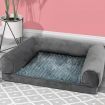 Pet Bed Sofa Dog Bedding Soft Warm XL Cover Grey Cover X-Large