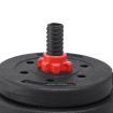 Dumbbells Barbell Weight Set 30KG Adjustable Rubber Home GYM Exercise Fitness