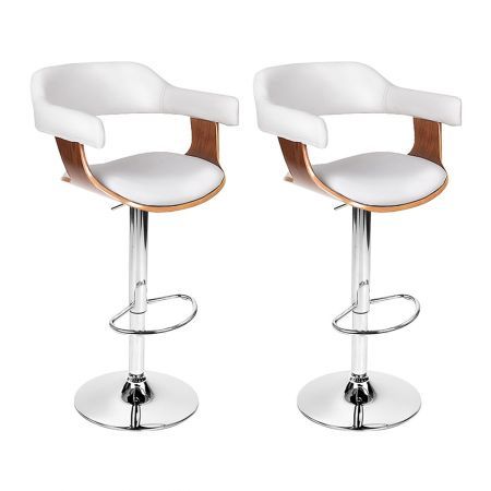 Kitchen Swivel Bar Stool Chairs, Wooden Bar Stool With Leather Seat