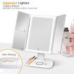 Makeup Mirror Vanity Mirror with Lights 3 Color Lighting Modes 68LED Trifold Mirror 1x/2x/3x Magnification