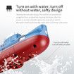 Mini RC Submarine Toy Waterproof Swim Diving in Water Tank Tube Kids Gift (Blue)