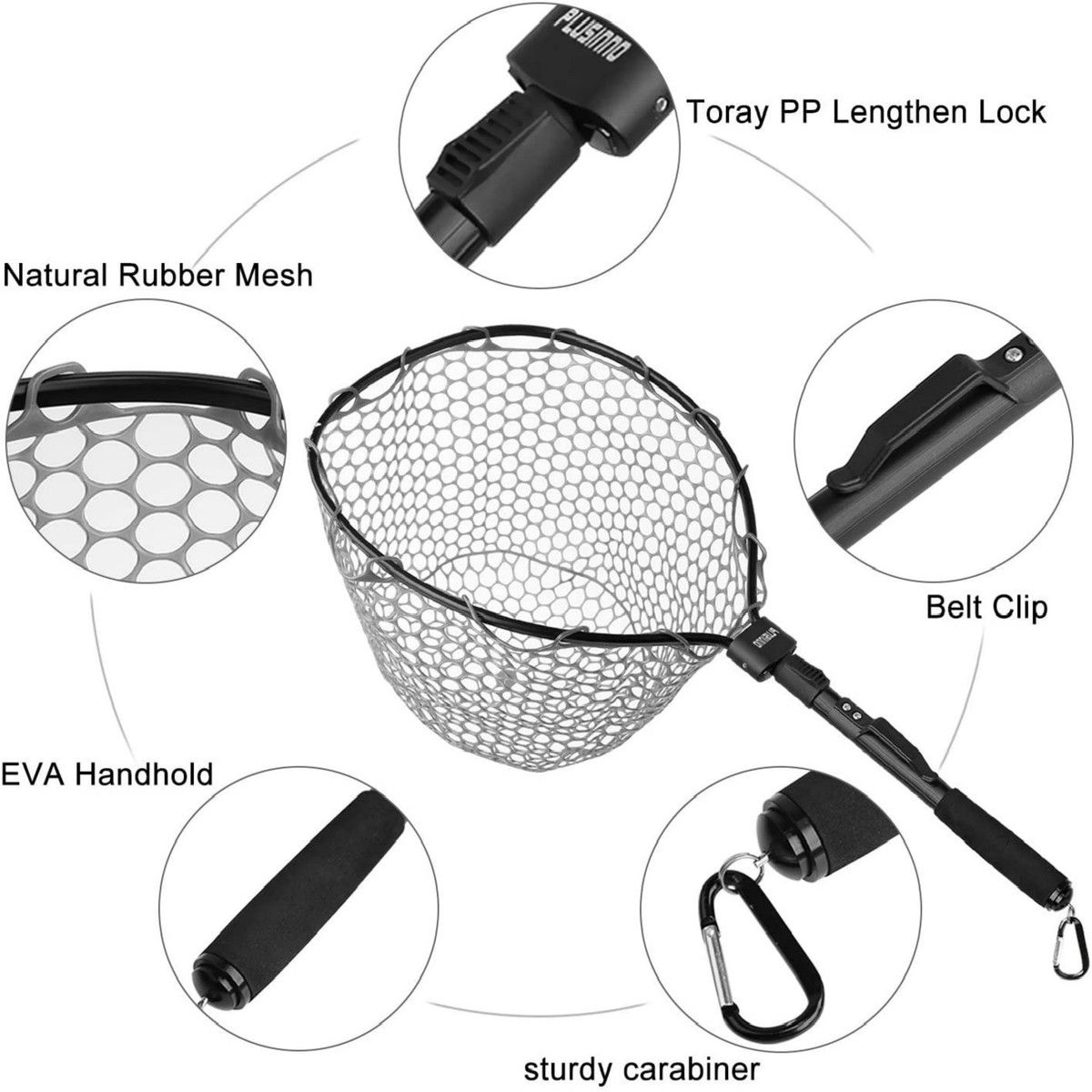 Fly Fishing Net, Bass Trout Landing Net, Folding Fishing Nets Fresh
