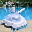 Swimming Pool Suction Vacuum Head, Transparent Manual Suction Machine Cleaning and Maintenance Tools, Pool and Spa Hot Tubs Floor Vacuum Cleaner