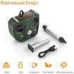 Solar Ultrasonic Animal Repeller,Solar Powered Waterproof Outdoor Animal Repeller,Scare Wild Animals Away