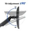 Dual Screen Monitor Stand Bracket Adjustable Computer Monitor Desk Mount for 13 to 35 Inch