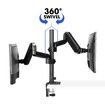 Dual Screen Monitor Stand Bracket Adjustable Computer Monitor Desk Mount for 13 to 35 Inch