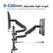 Dual Screen Monitor Stand Bracket Adjustable Computer Monitor Desk Mount for 13 to 35 Inch