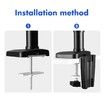 Dual Screen Monitor Stand Bracket Adjustable Computer Monitor Desk Mount for 13 to 35 Inch