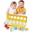 12 Matching Eggs Educational Color & Shape Recognition Sorter Puzzle Skills Study Toys