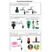 15M 166PCS Plant Watering Mist Cooling Irrigation System Hose Nozzles sprinklers Automatic KITS for Garden, Greenhouse, Patio, Lawn