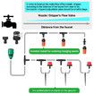 15M 166PCS Plant Watering Mist Cooling Irrigation System Hose Nozzles sprinklers Automatic KITS for Garden, Greenhouse, Patio, Lawn