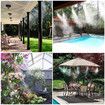 15M 166PCS Plant Watering Mist Cooling Irrigation System Hose Nozzles sprinklers Automatic KITS for Garden, Greenhouse, Patio, Lawn