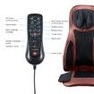 Red Air Compression Shiatsu Rotating Massage Seat Cushion Neck Back Full Body Massager