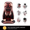 Red Air Compression Shiatsu Rotating Massage Seat Cushion Neck Back Full Body Massager