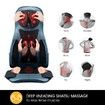 Blue Air Compression Shiatsu Rotating Massage Seat Cushion Neck Back Full Body Massager