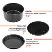 Accessories Set of 6 Fit all 5.8Qt, 6Qt or Larger Air Fryer, BPA Free, Nonstick Coating, Black